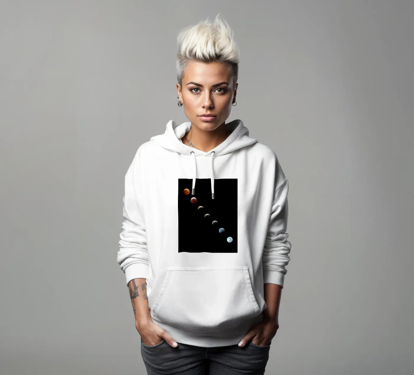 Moon Lunar-Eclipse hoodie by Earthly Visions