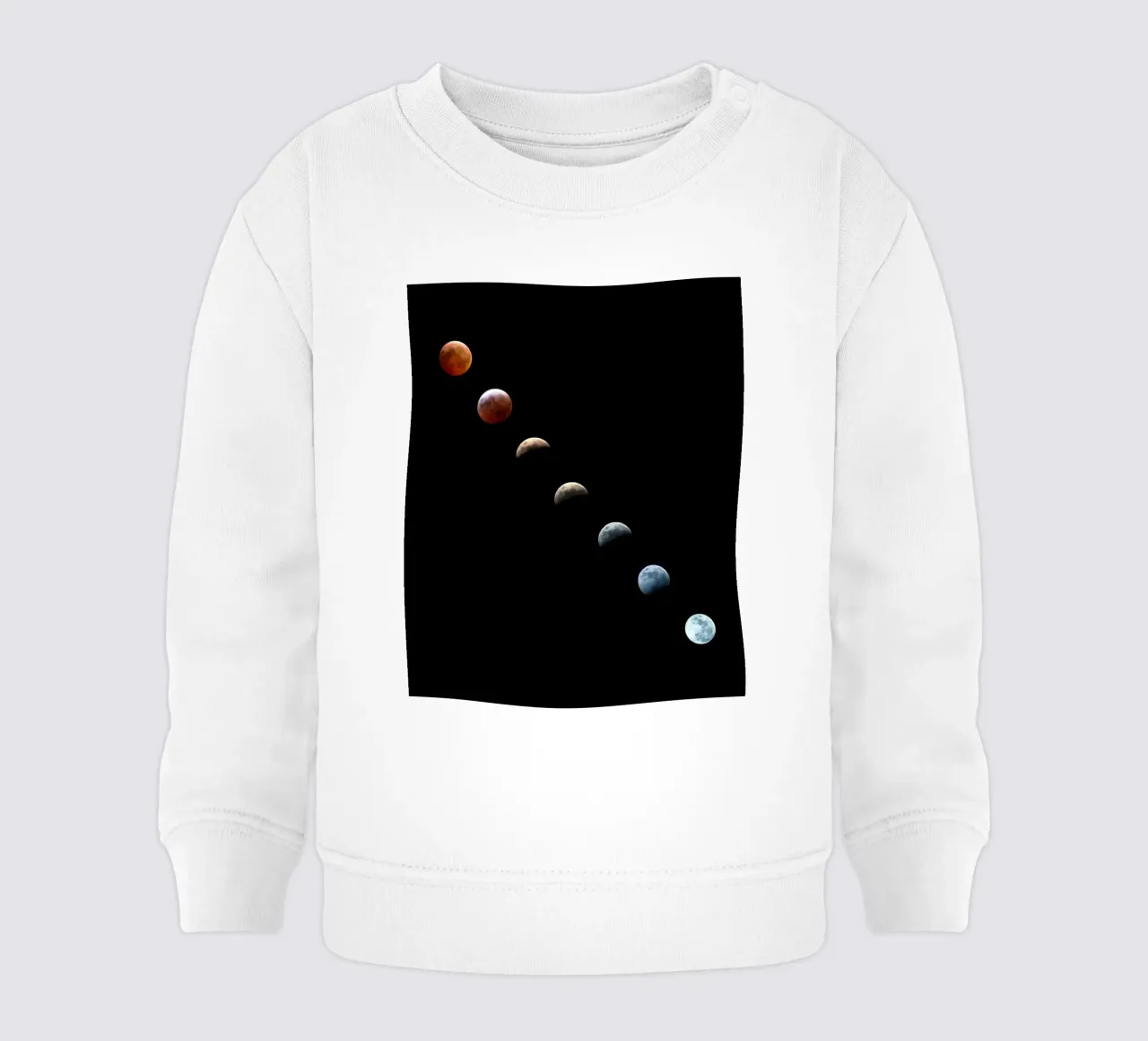 luna eclipse lunar sudadera de bebé de Earthly Visions