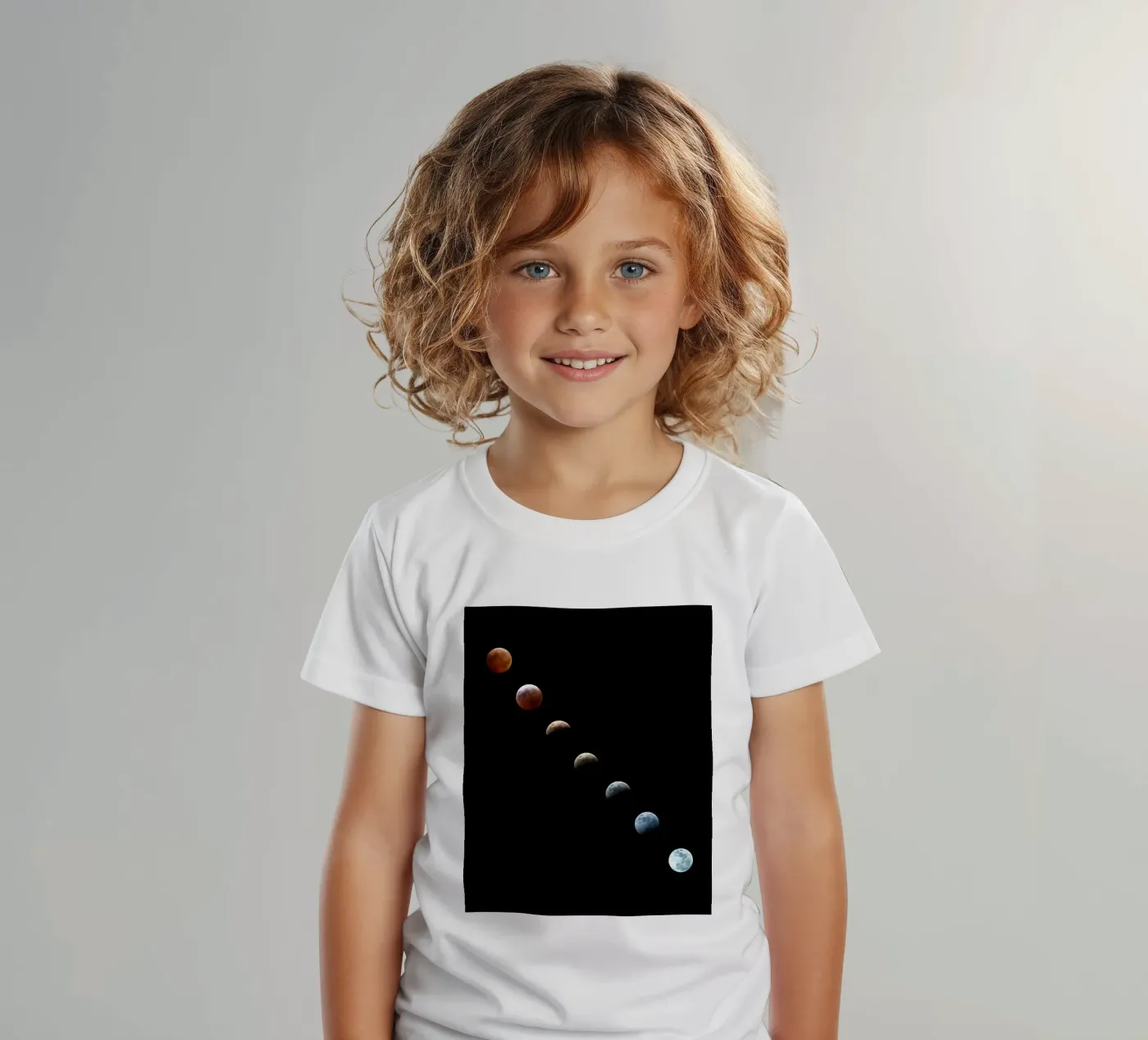 luna eclissi lunare t-shirt bambini da Earthly Visions