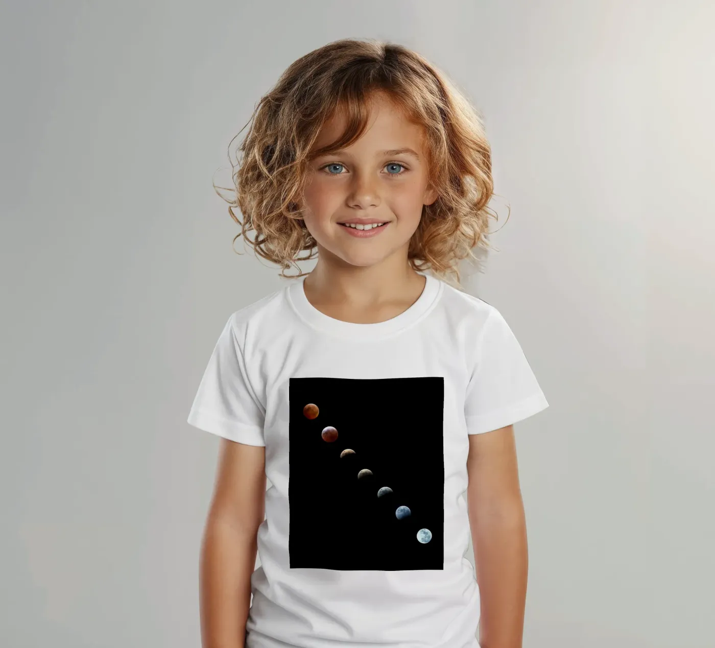 moon lunar-eclipse t-shirt bambini da Earthly Visions