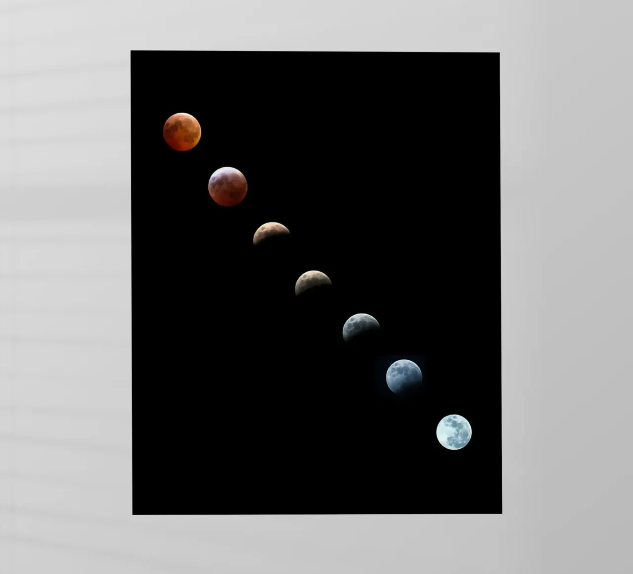 luna eclissi lunare pellicola backlit da Earthly Visions