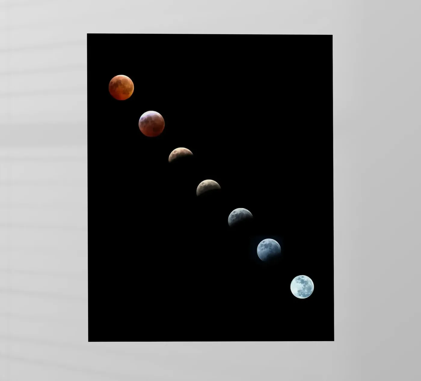 moon lunar-eclipse Backlit Folie von Earthly Visions