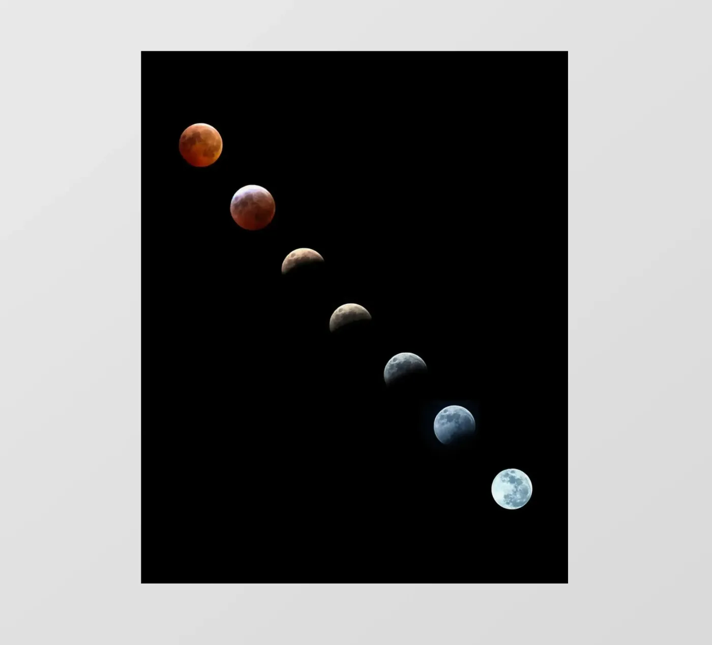 moon lunar-eclipse fotobehang van Earthly Visions