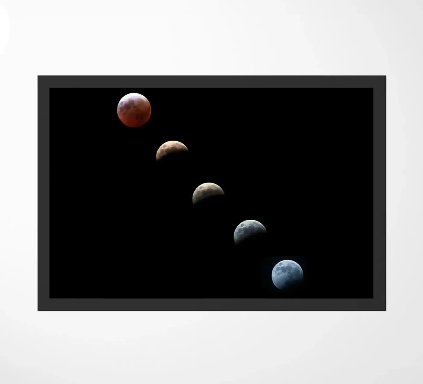 lune éclipse de lune paillasson de Earthly Visions