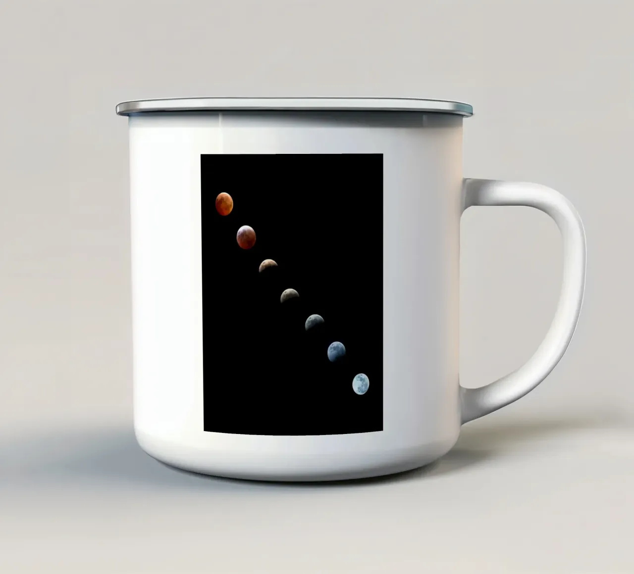 lune éclipse de lune mug en émail de Earthly Visions