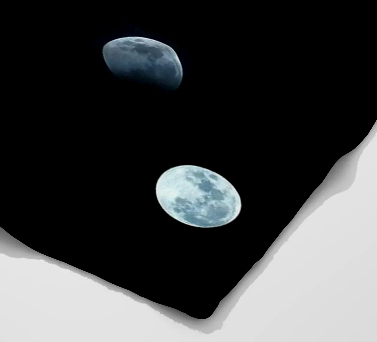 moon lunar-eclipse fleece blanket by Earthly Visions