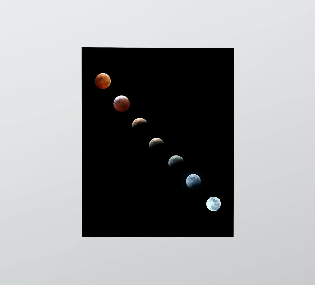 moon lunar-eclipse adesivo da Earthly Visions