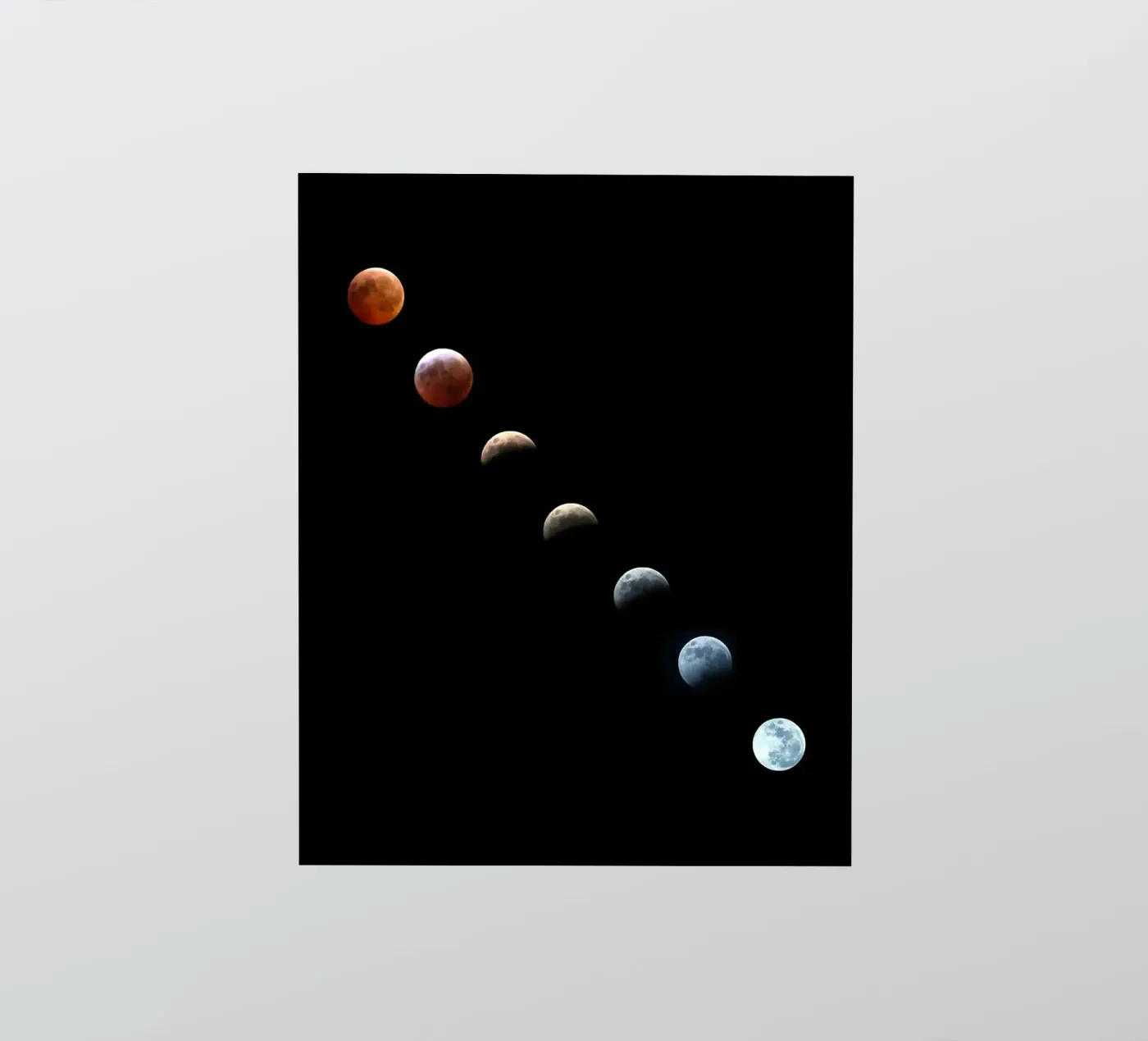 moon lunar-eclipse Sticker von Earthly Visions