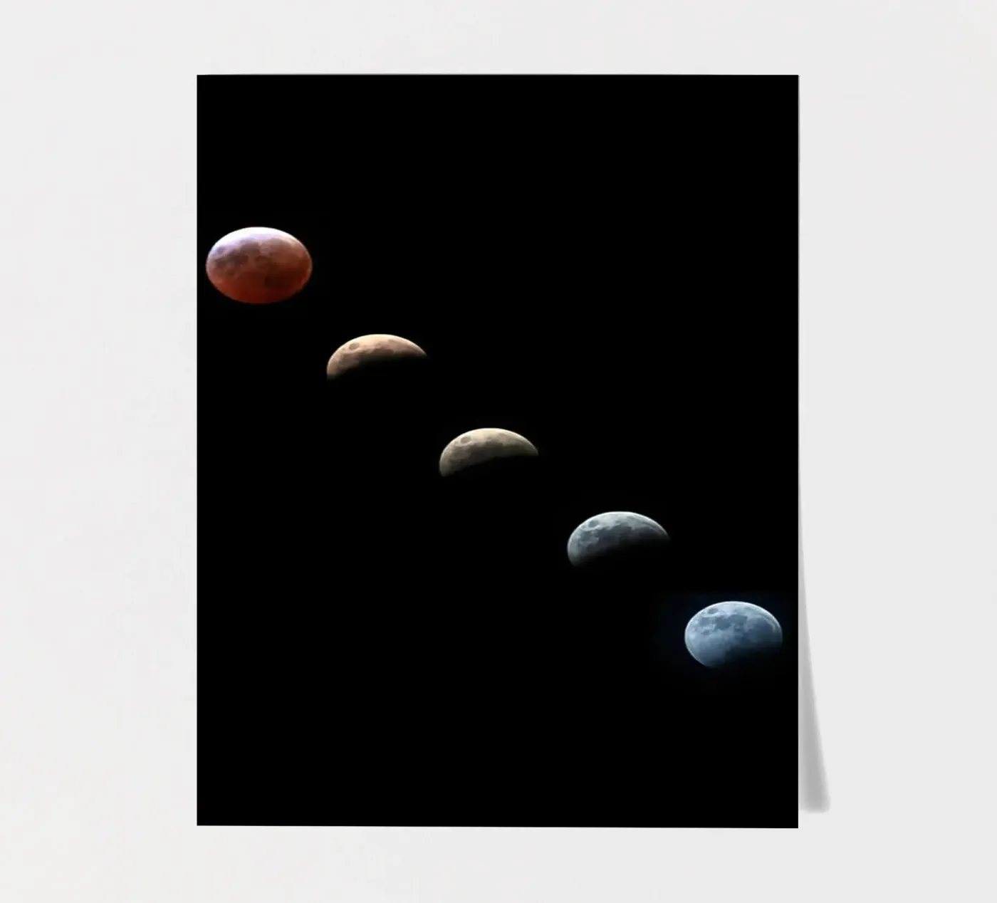 moon lunar-eclipse sticker sheet by Earthly Visions