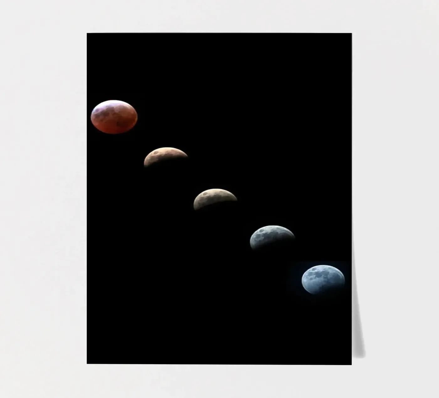 maan maansverduistering stickervel van Earthly Visions