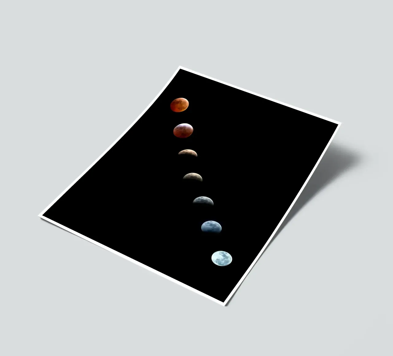 maan maansverduistering stickervel van Earthly Visions