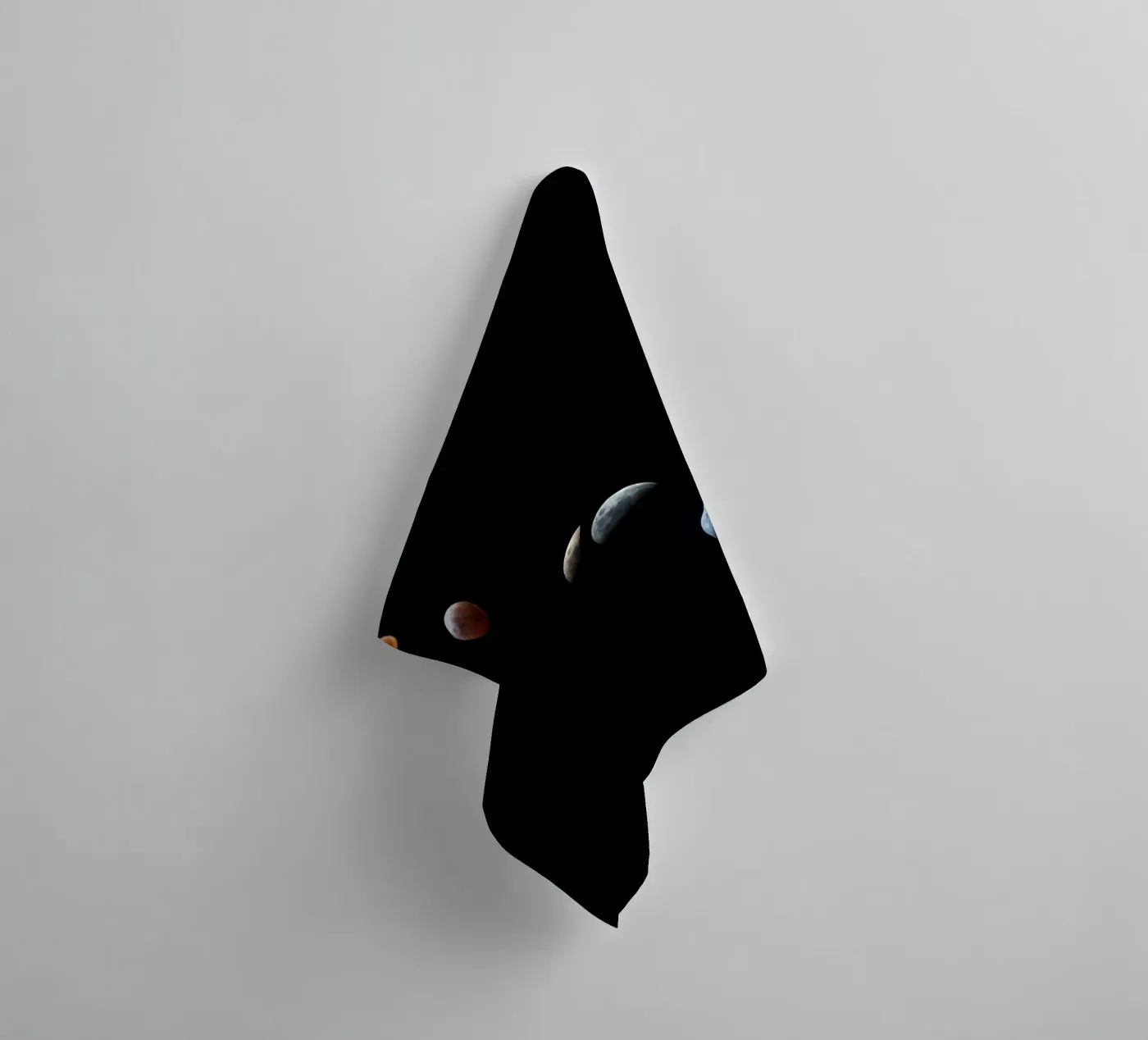 maan maansverduistering badhanddoek van Earthly Visions