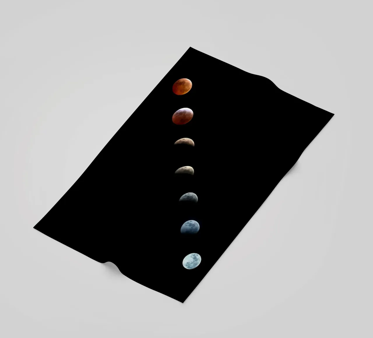 luna eclissi lunare telo mare da Earthly Visions