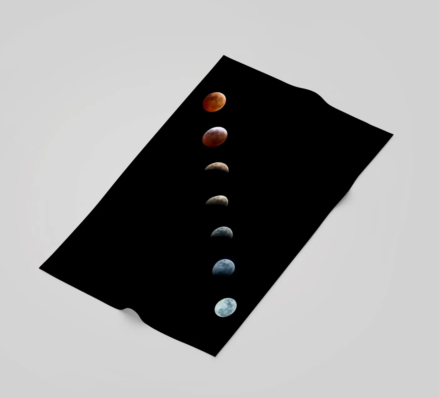 lune éclipse de lune serviette de plage de Earthly Visions