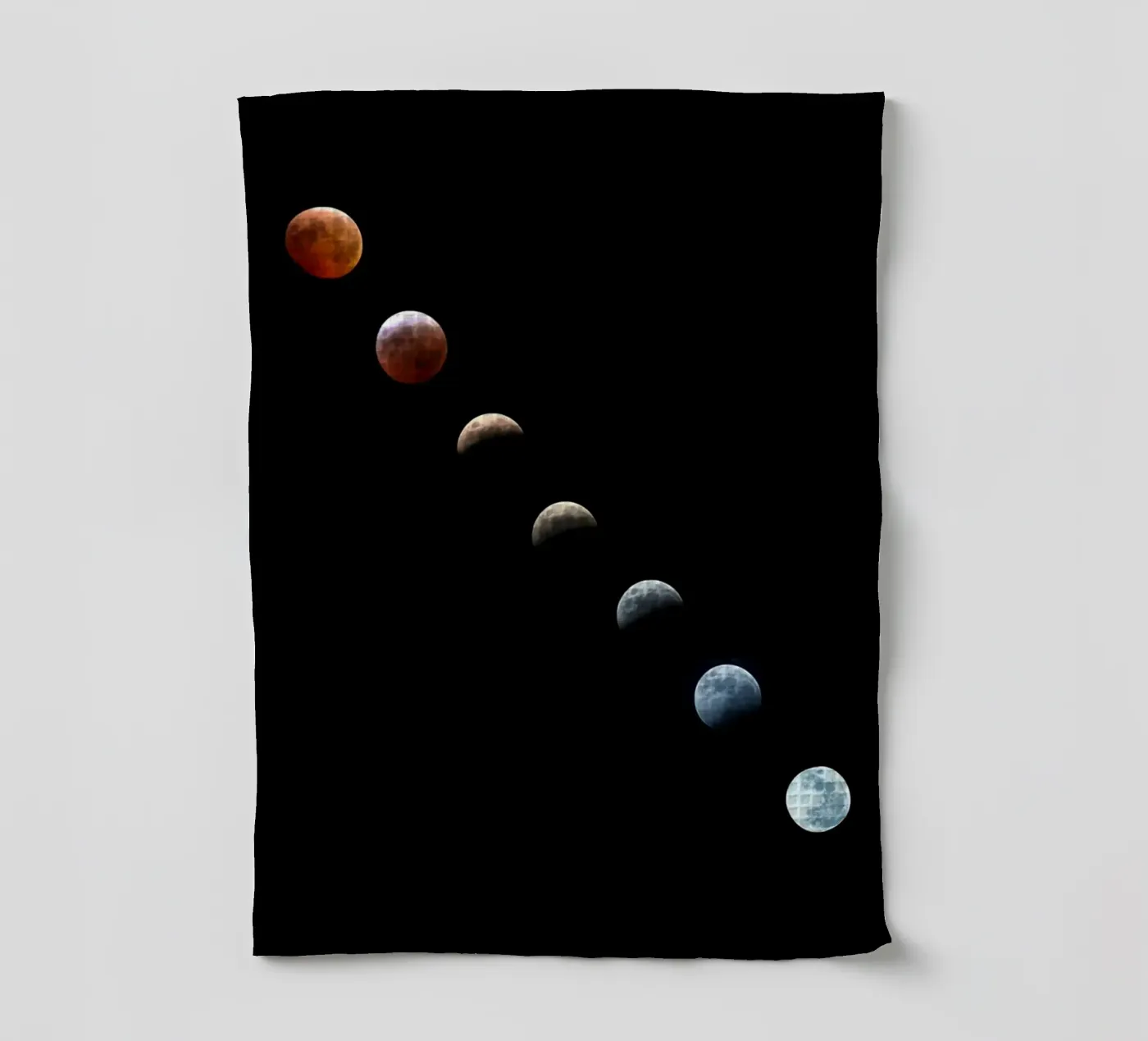 moon lunar-eclipse Geschirrtuch von Earthly Visions