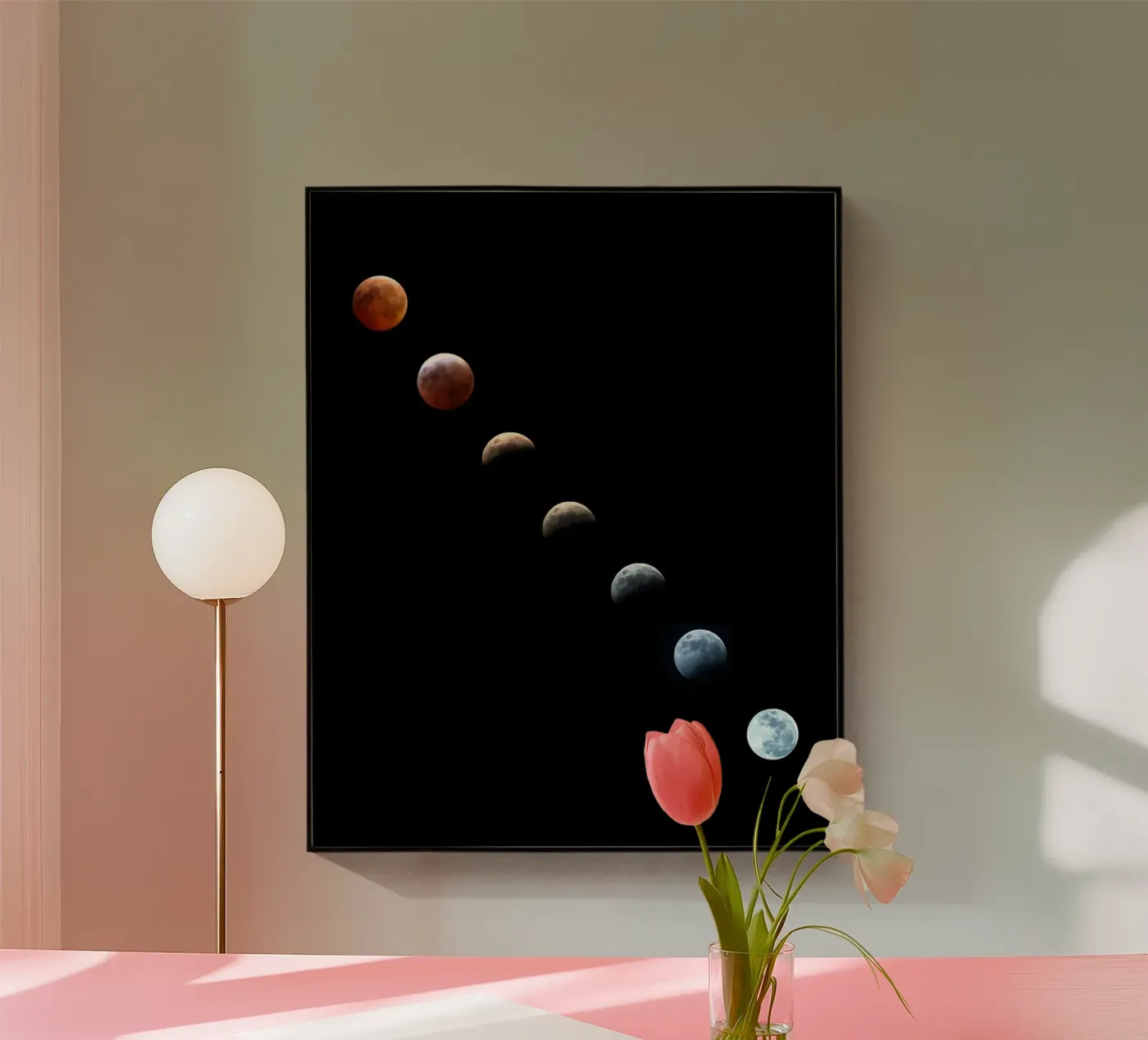 moon lunar-eclipse acrylic glass by Earthly Visions