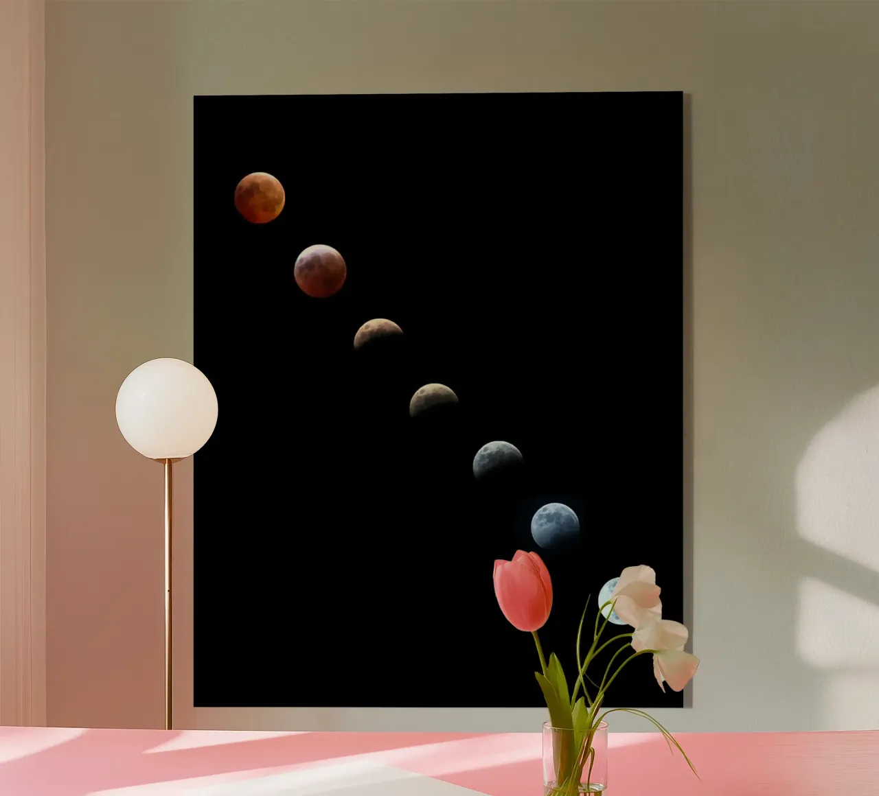 luna eclipse lunar metacrilato de Earthly Visions
