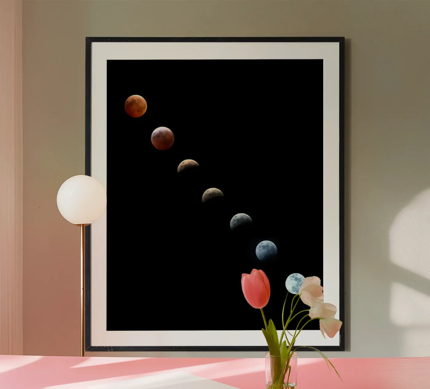 Mond-Mondfinsternis Poster von Earthly Visions