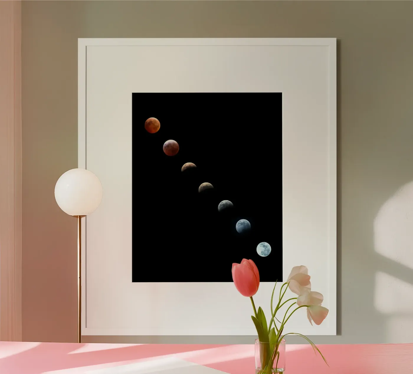 Mond-Mondfinsternis Poster von Earthly Visions