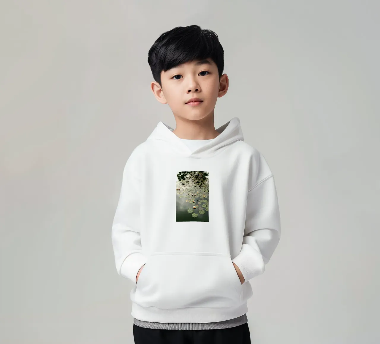 ninfee ninfee felpa bambino con cappuccio da Earthly Visions