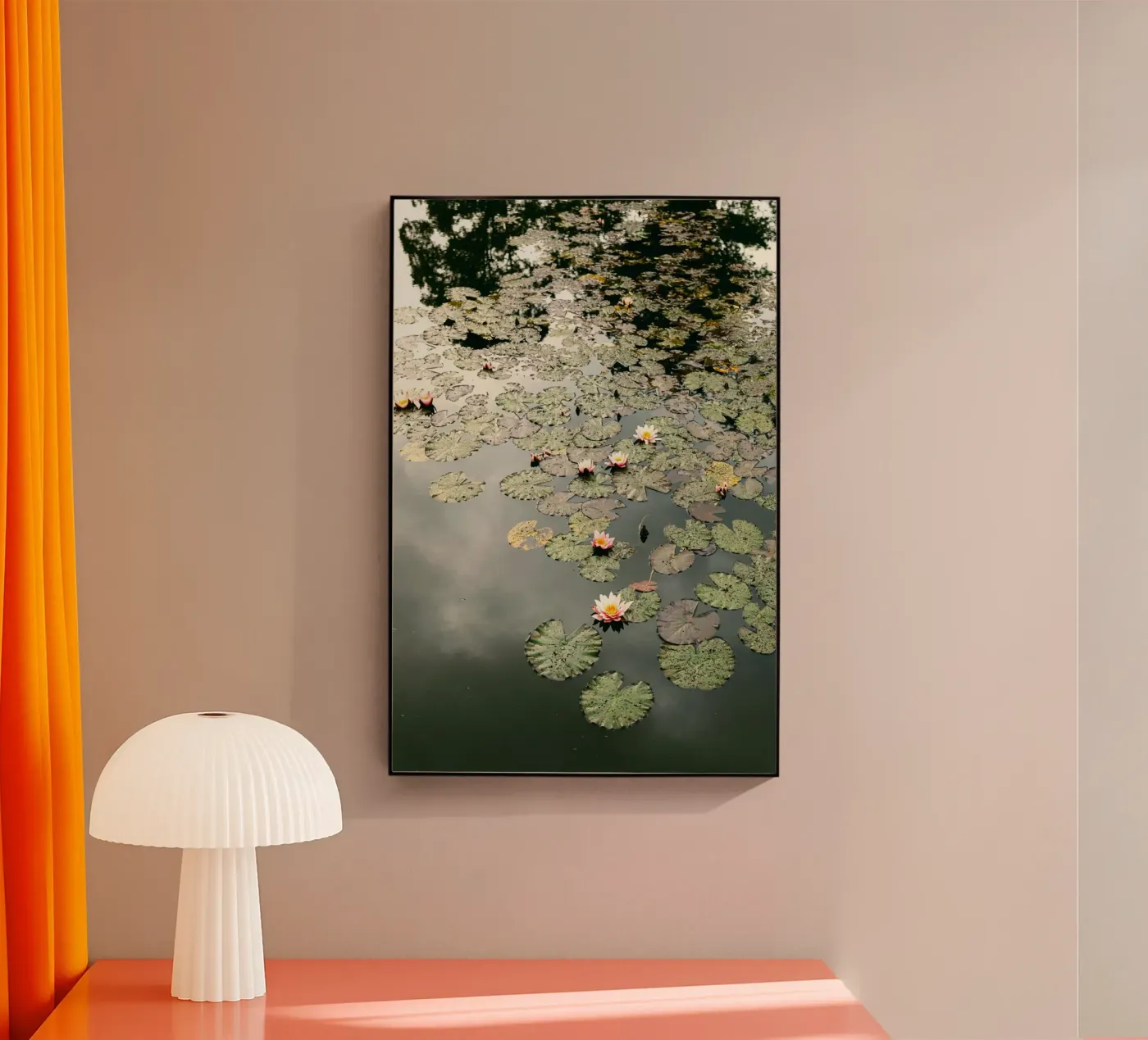 lily pads water lilies acryl van Earthly Visions