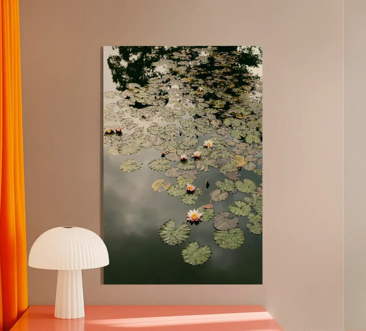 lily pads water lilies plexiglass da Earthly Visions