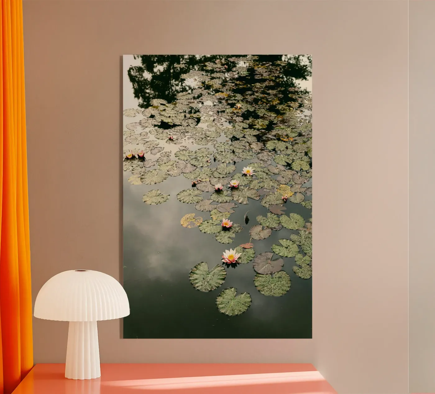 lily pads water lilies acryl van Earthly Visions