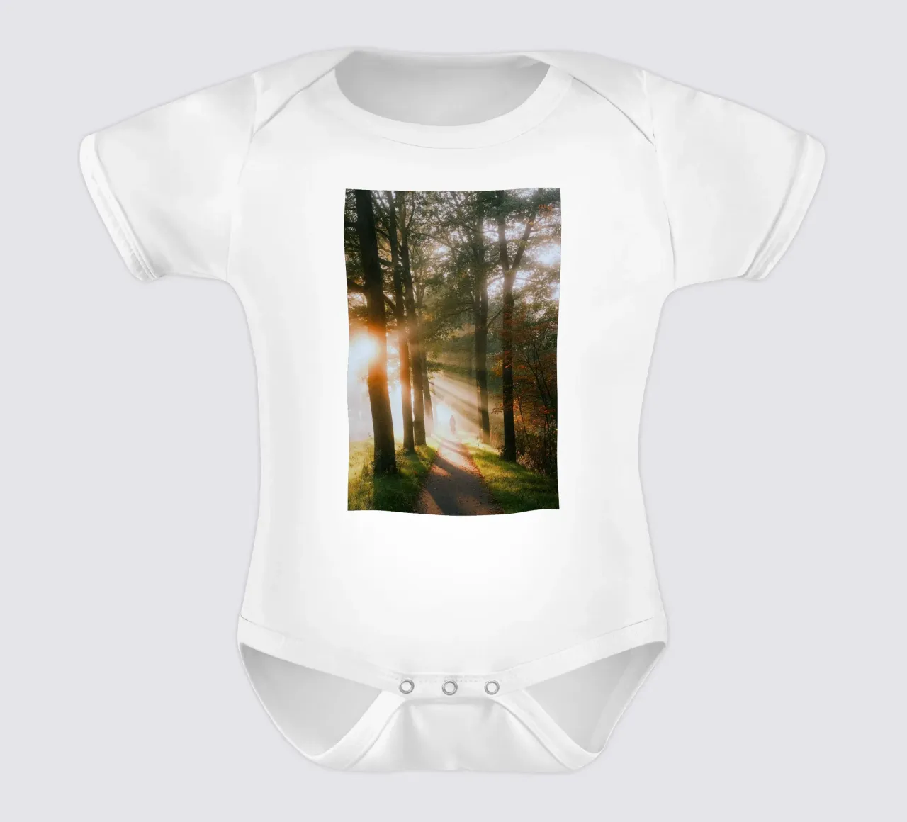 alberi luce del sole body neonato maniche corte da Earthly Visions