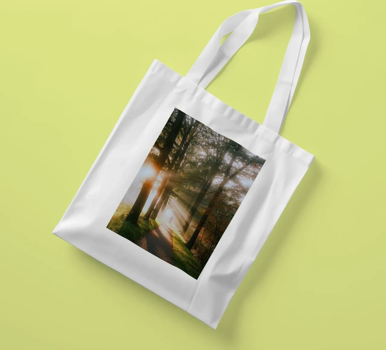alberi luce del sole borsa in juta da Earthly Visions