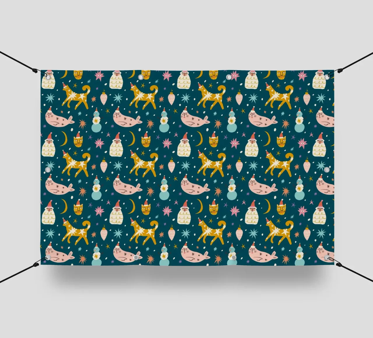 Christmas Pattern No 13 telo in pvc da treechild