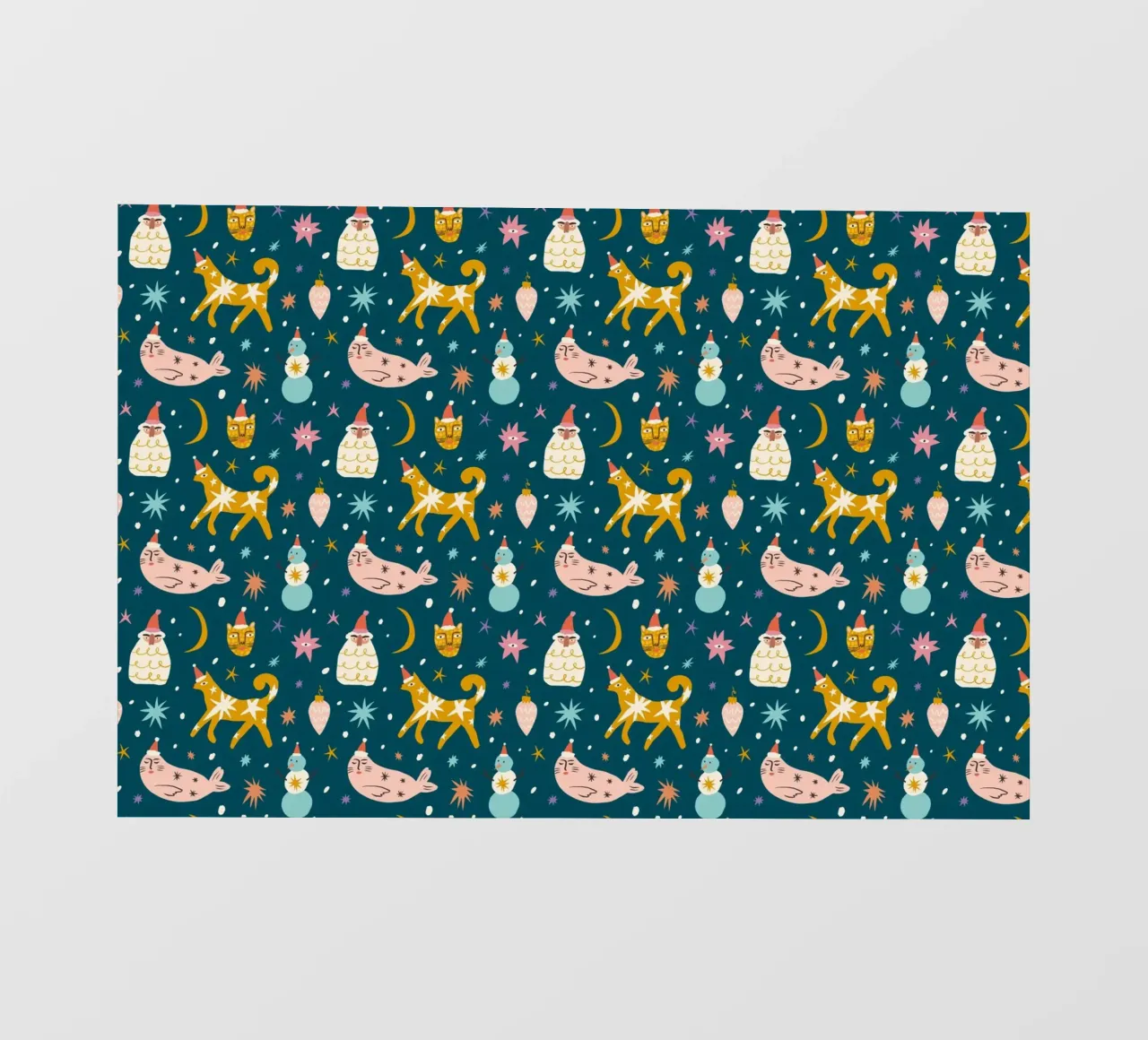 Christmas Pattern No 13 telo in pvc da treechild