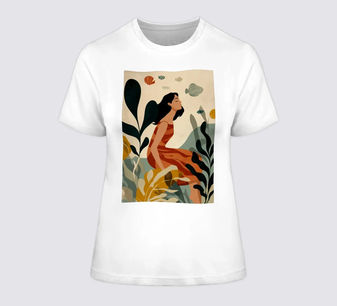 Tide Within Her I dames t-shirt getailleerd van Clara August