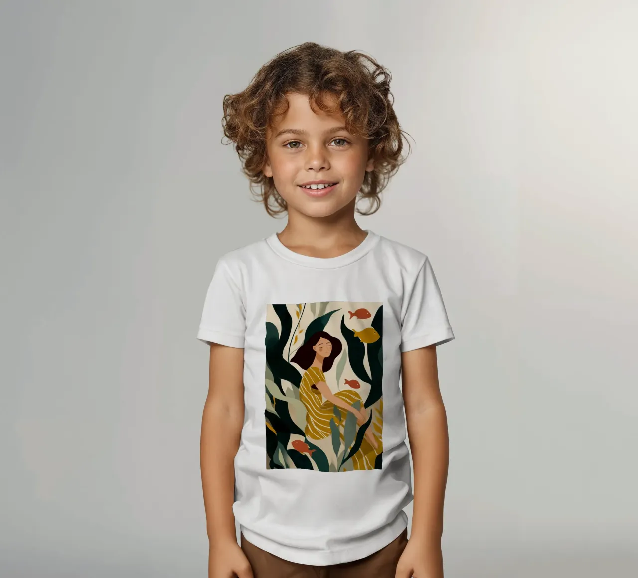 Tide Within Her II kids t-shirt by Clara August