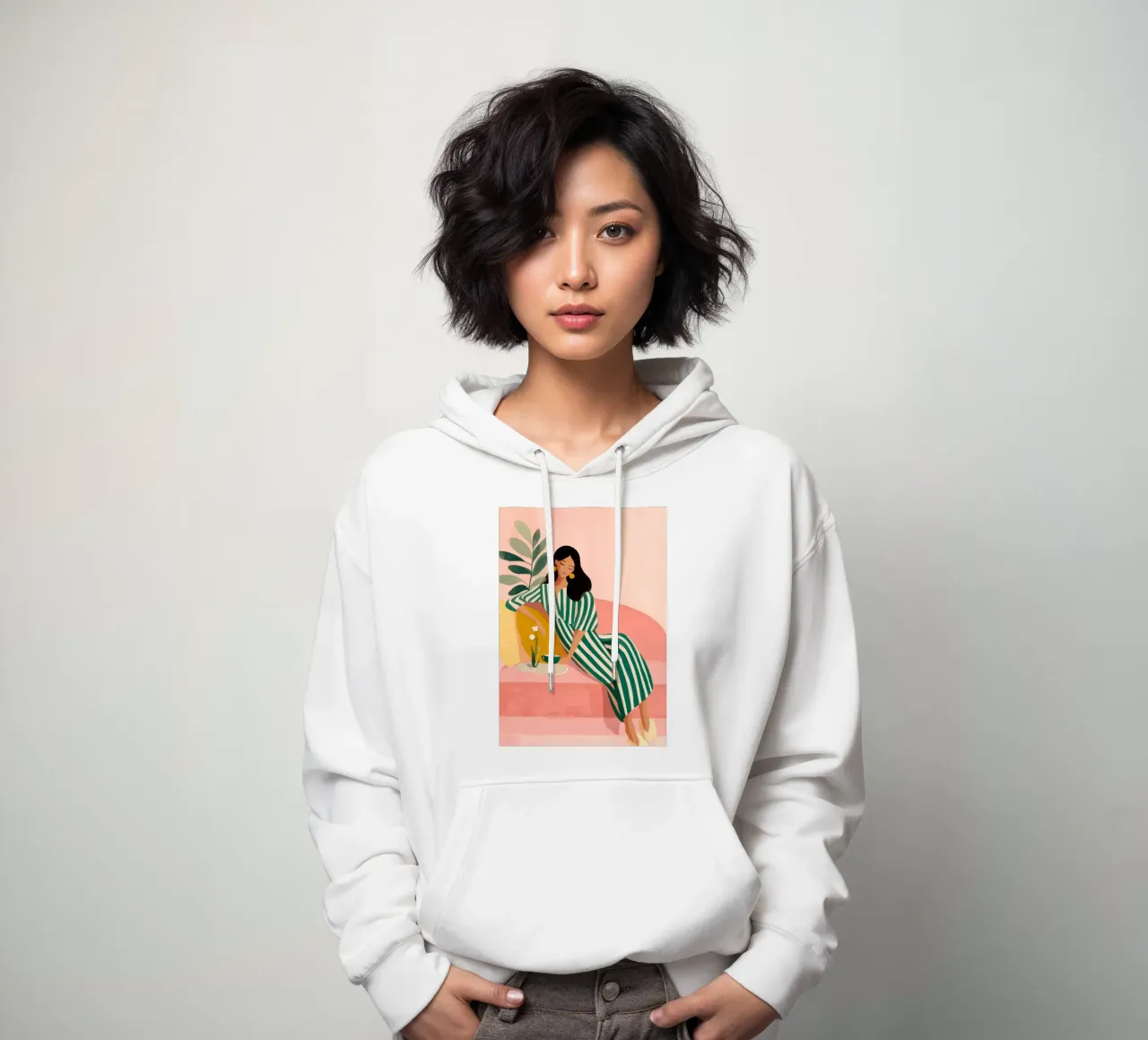 Jungle of Silk and Silence hoodie by Clara August