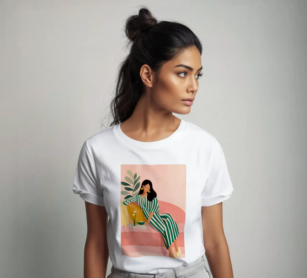 Jungle of Silk and Silence t-shirt da Clara August