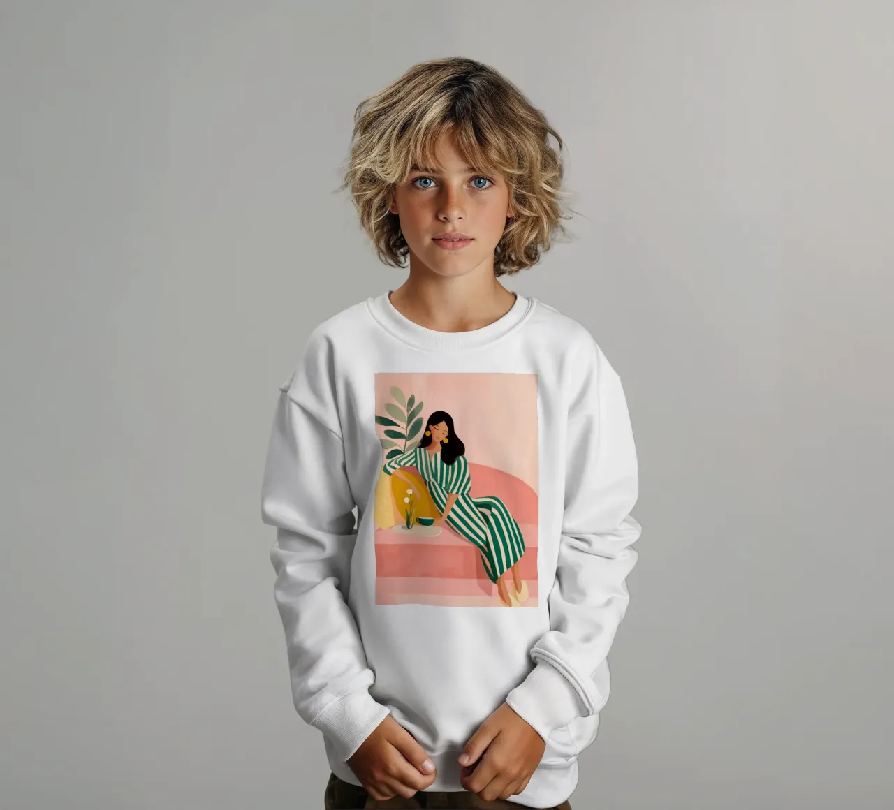 Jungle of Silk and Silence felpa bambino da Clara August