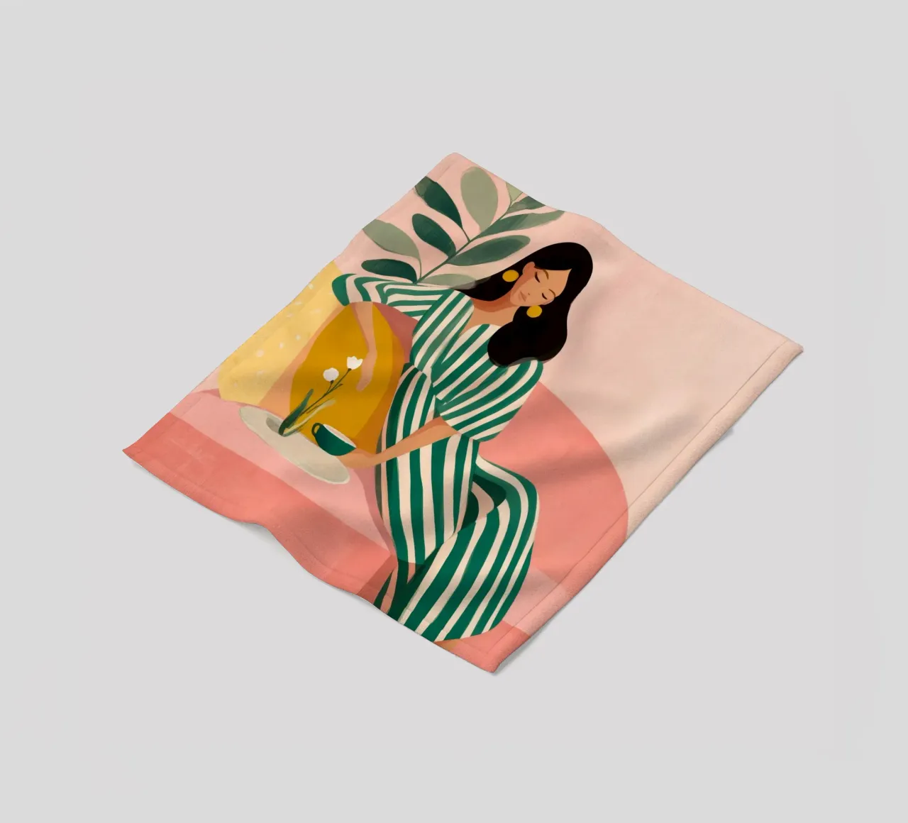 Jungle of Silk and Silence coperta in pile da Clara August