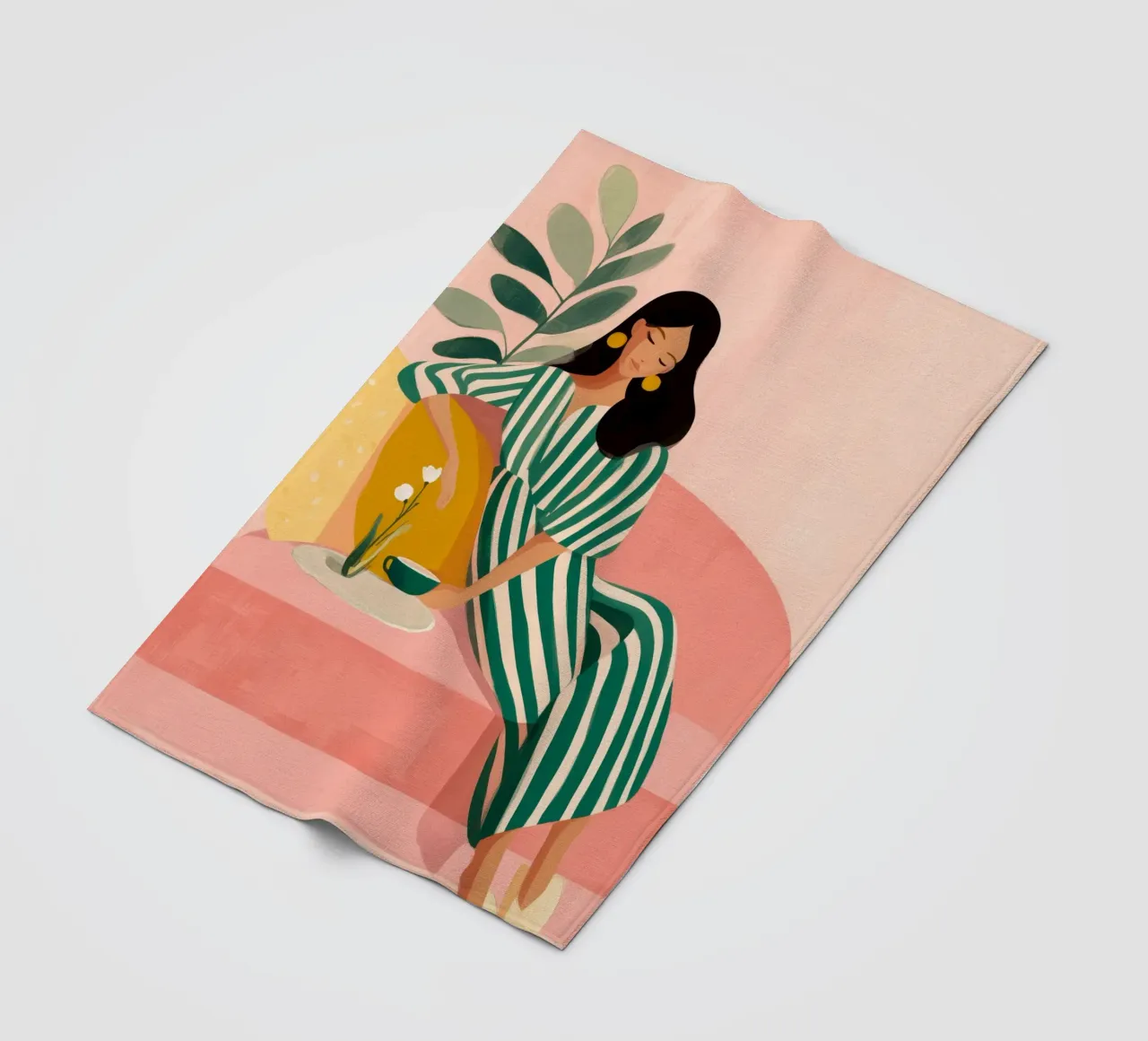 Jungle of Silk and Silence coperta in pile da Clara August