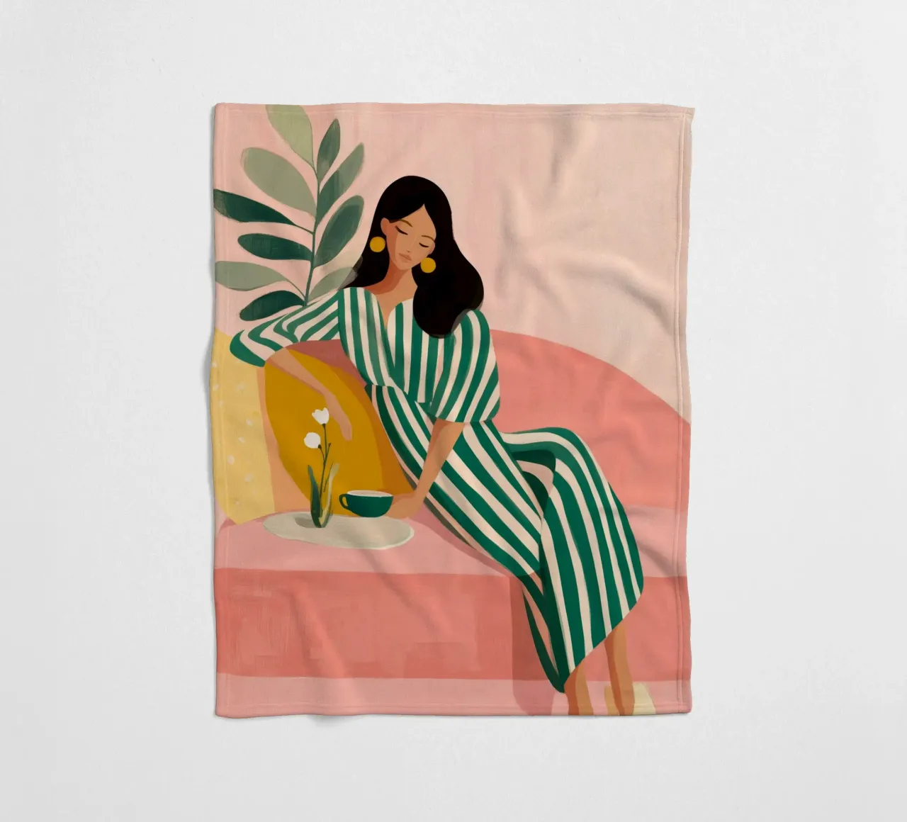 Jungle of Silk and Silence coperta in pile da Clara August