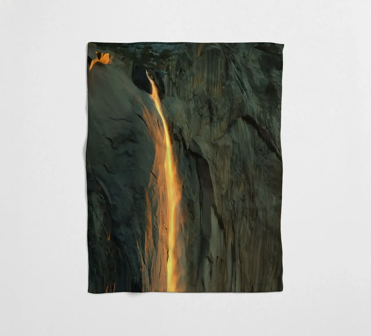 sunset rock fleece blanket by Earthly Visions