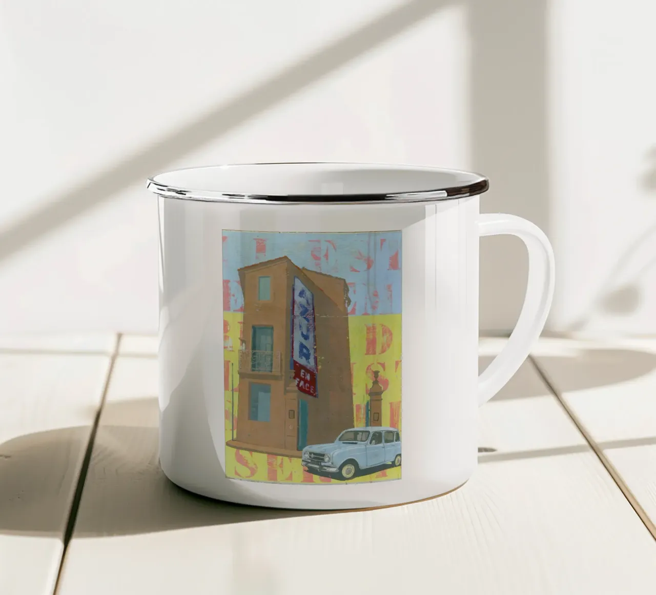 Azur tazza in smalto da Andy Bridge