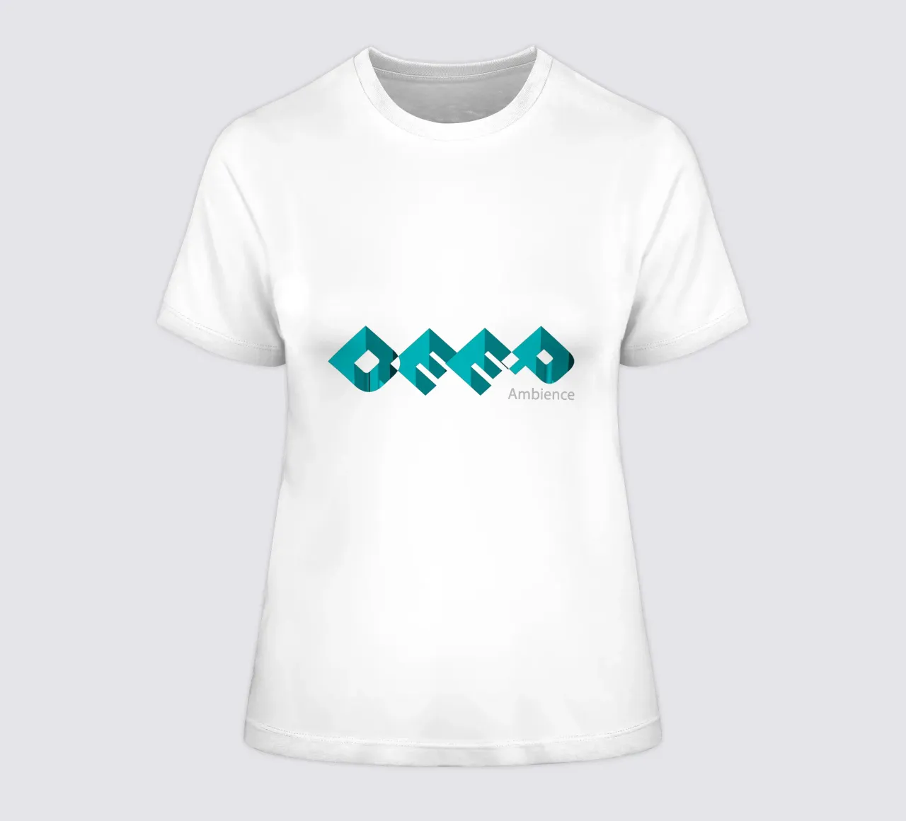 Design in stile tipografico Deep Ambience t-shirt da donna da Urban Life