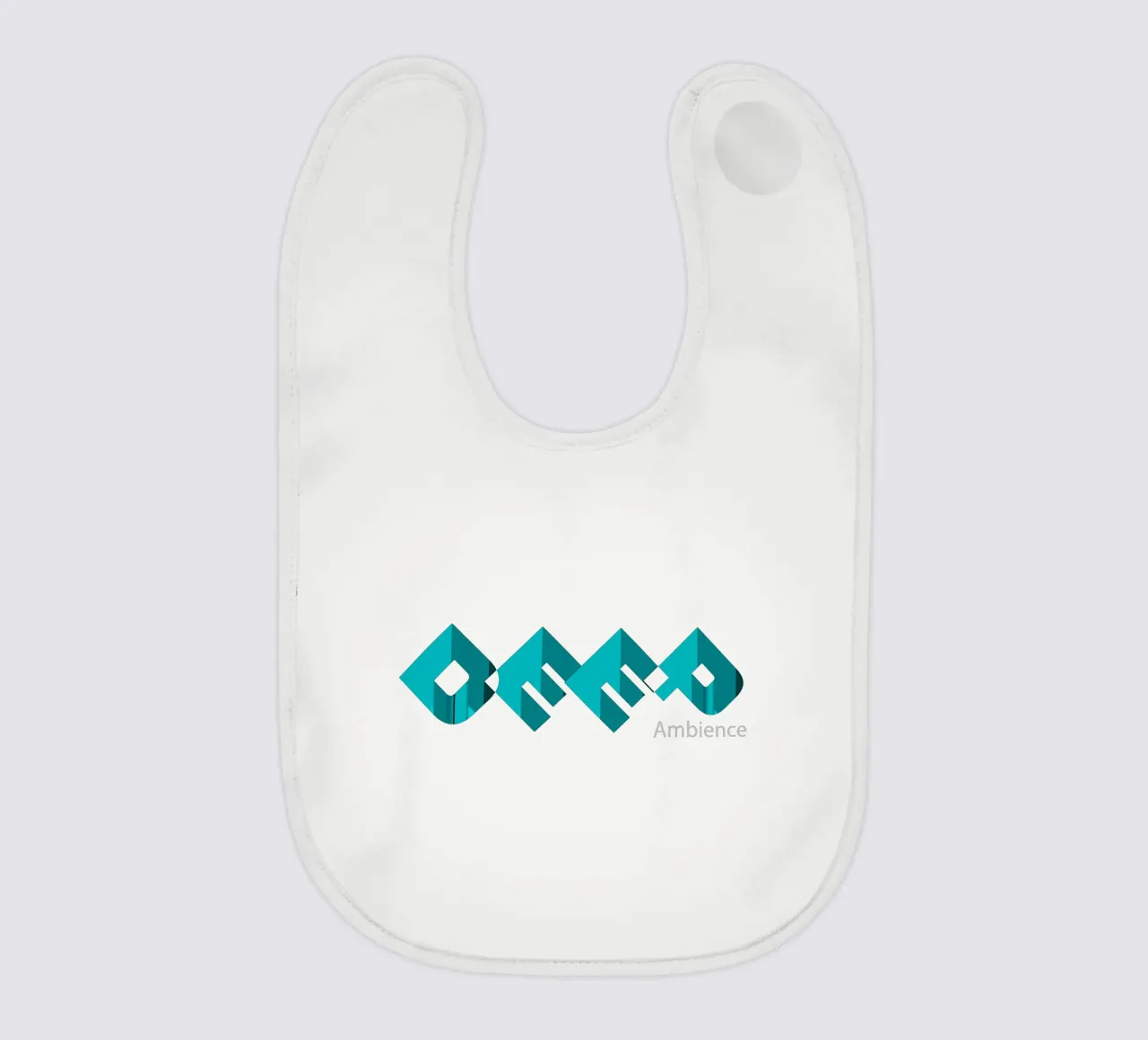 Design in stile tipografico Deep Ambience bavaglino da Urban Life