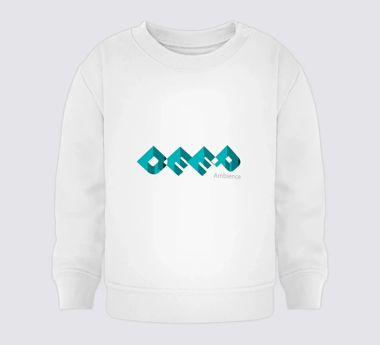 Design in stile tipografico Deep Ambience felpa neonato da Urban Life