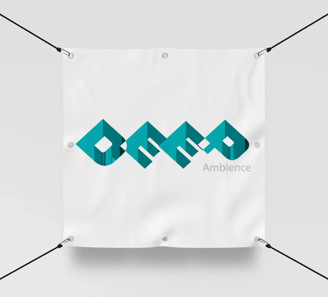 Design in stile tipografico Deep Ambience telo in pvc da Urban Life