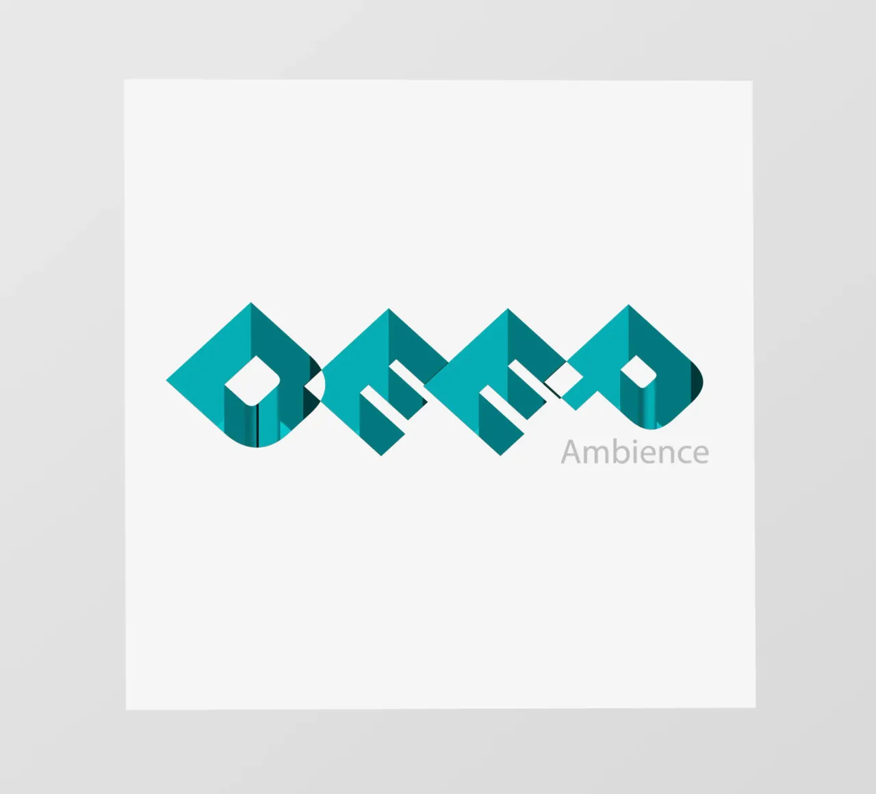 Design in stile tipografico Deep Ambience telo in pvc da Urban Life