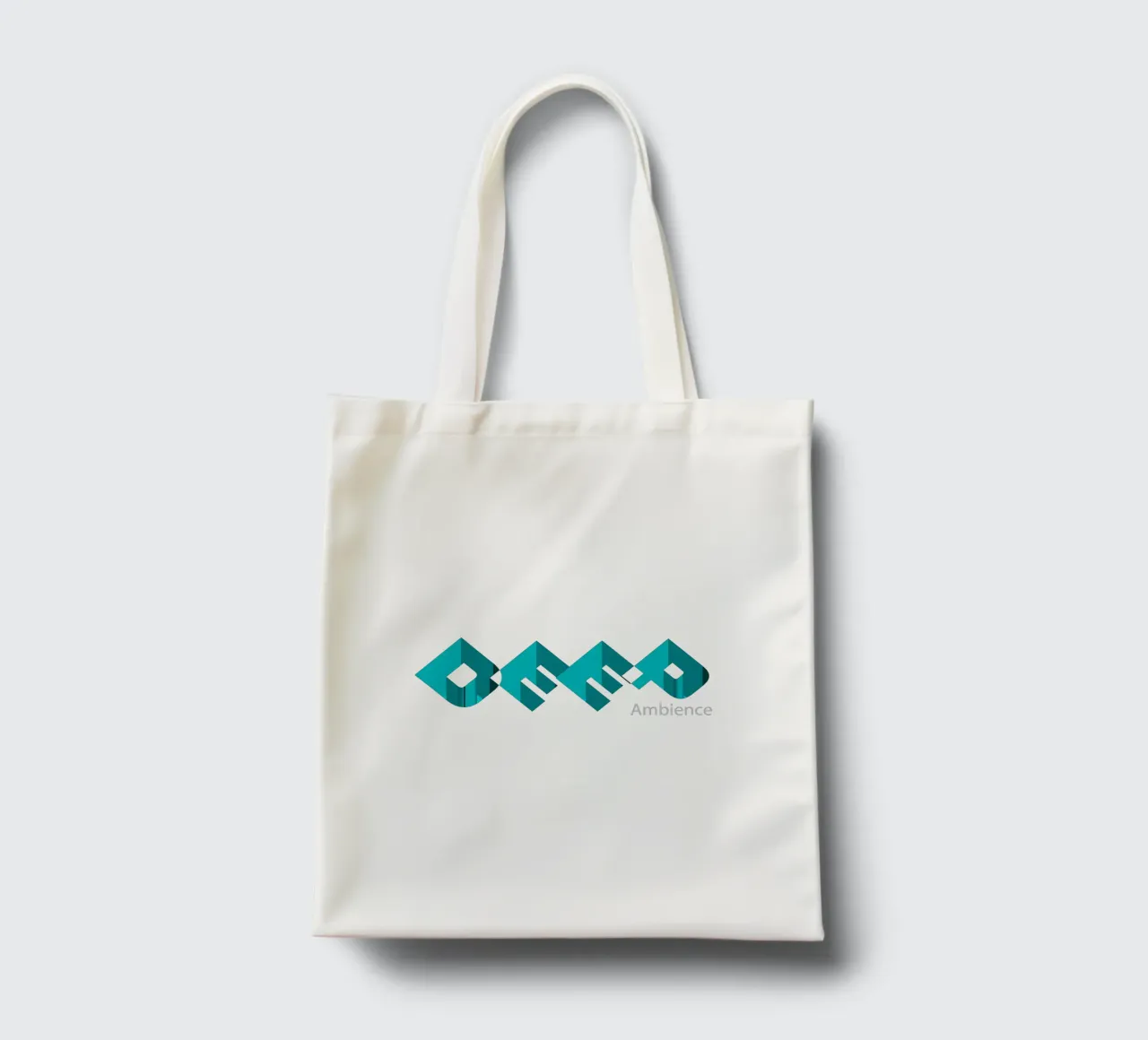 Design in stile tipografico Deep Ambience borsa in juta da Urban Life