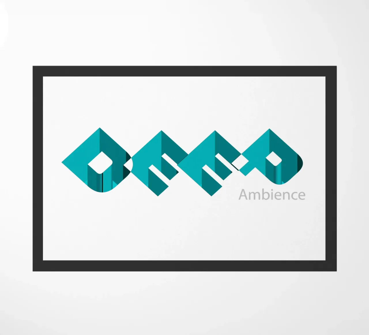 Design in stile tipografico Deep Ambience zerbino da Urban Life