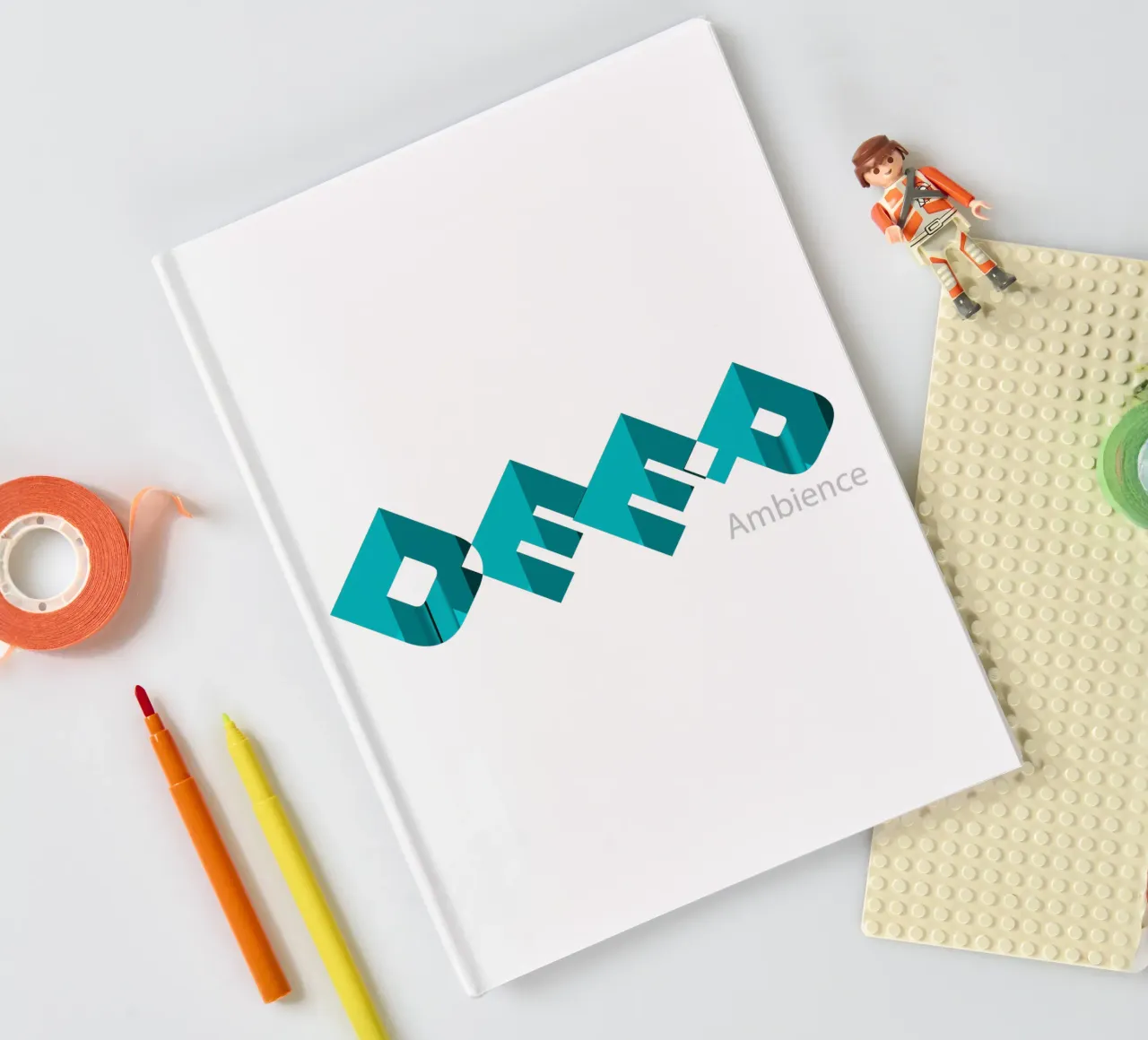 Deep Ambience Typographic Style Design notebook by Urban Life