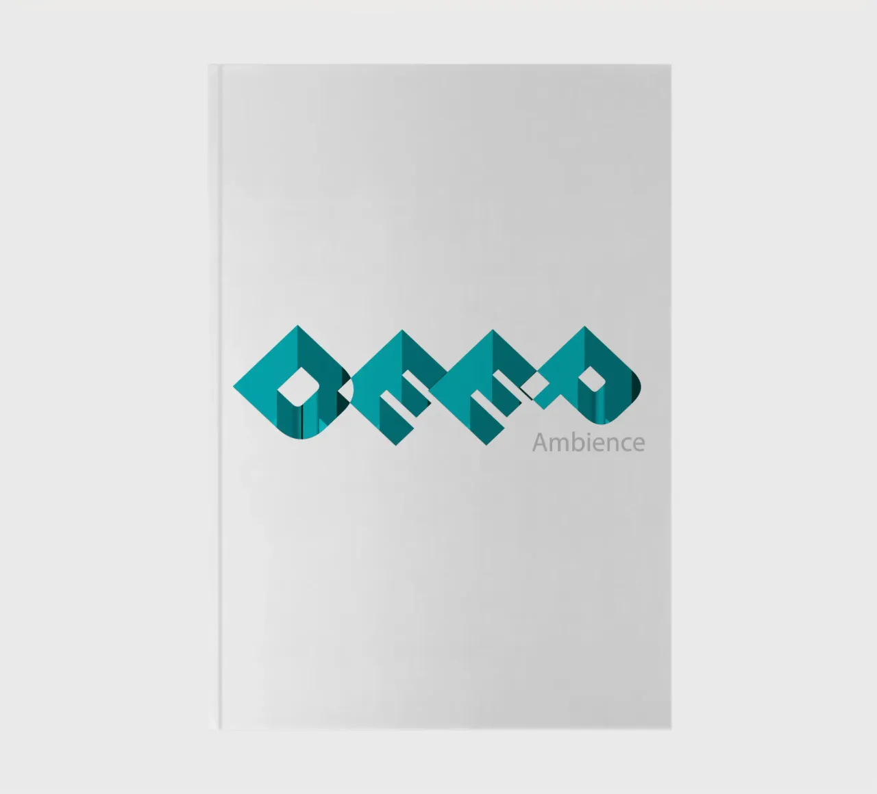 Deep Ambience Typographic Style Design notebook by Urban Life